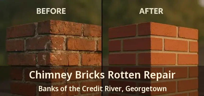 Chimney Bricks Rotten Repair Banks of the Credit River, Georgetown - ON Chimney Bricks Rotten Repair Banks of the Credit River, Georgetown - ON