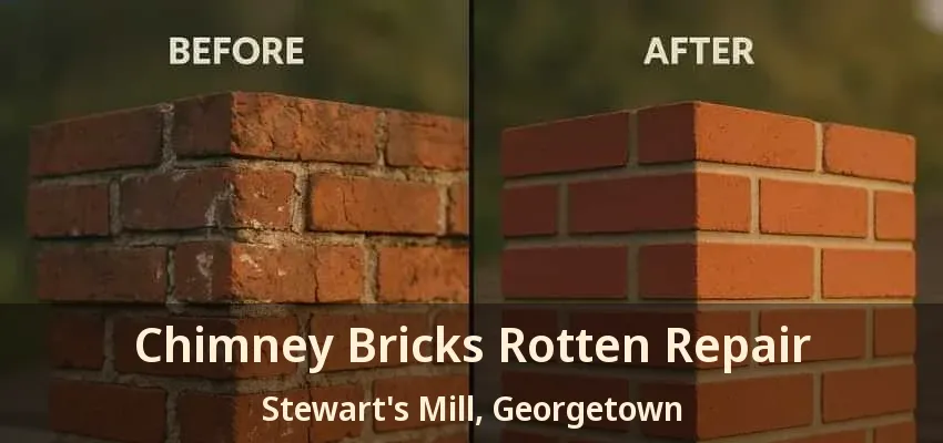 Chimney Bricks Rotten Repair Stewart's Mill, Georgetown - ON Chimney Bricks Rotten Repair Stewart's Mill, Georgetown - ON