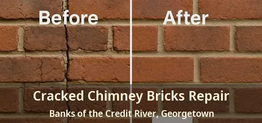 Cracked Chimney Bricks Repair Banks of the Credit River, Georgetown - ON Cracked Chimney Bricks Repair Banks of the Credit River, Georgetown - ON