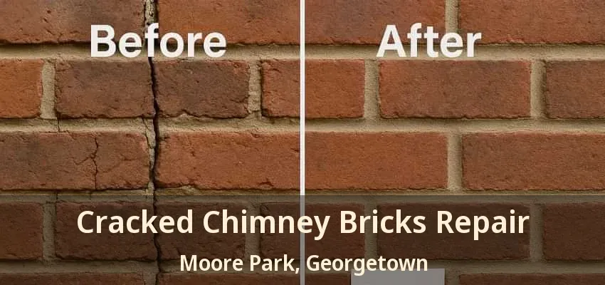 Cracked Chimney Bricks Repair Moore Park, Georgetown - ON