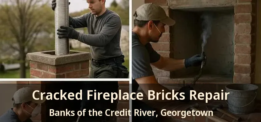 Cracked Fireplace Bricks Repair Banks of the Credit River, Georgetown - ON Cracked Fireplace Bricks Repair Banks of the Credit River, Georgetown - ON