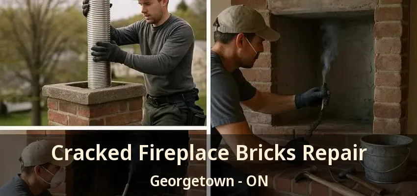 Cracked Fireplace Bricks Repair Georgetown - ON
