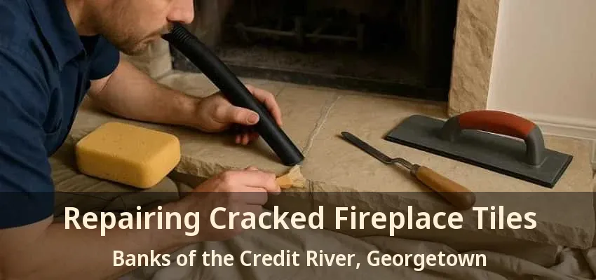 Repairing Cracked Fireplace Tiles Banks of the Credit River, Georgetown - ON Repairing Cracked Fireplace Tiles Banks of the Credit River, Georgetown - ON