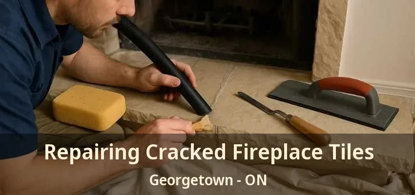 Repairing Cracked Fireplace Tiles Georgetown - ON